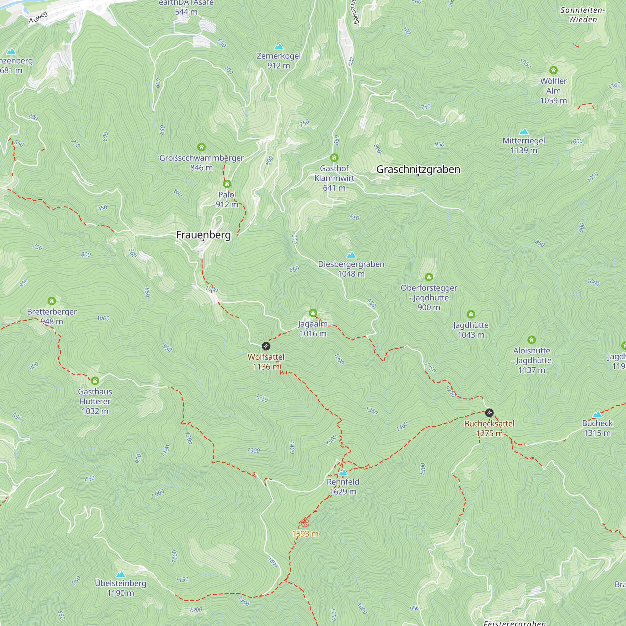 Jagaalm map