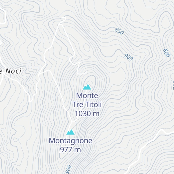 Map of Monte Tre Titoli