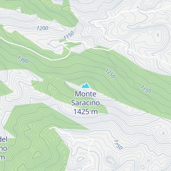 Map of Monte Saracino