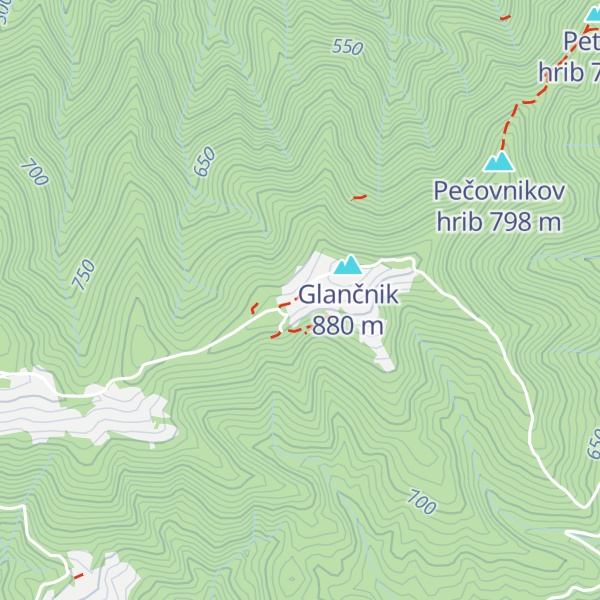 Map of Lovska koča LD Podvelka