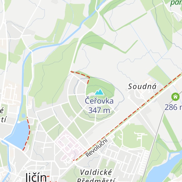 Map of JUBILEJNÍ KLUBOVNA BOBŘÍ HRAD