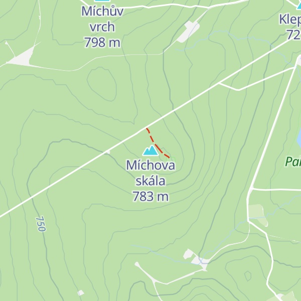 Map of Míchova skála