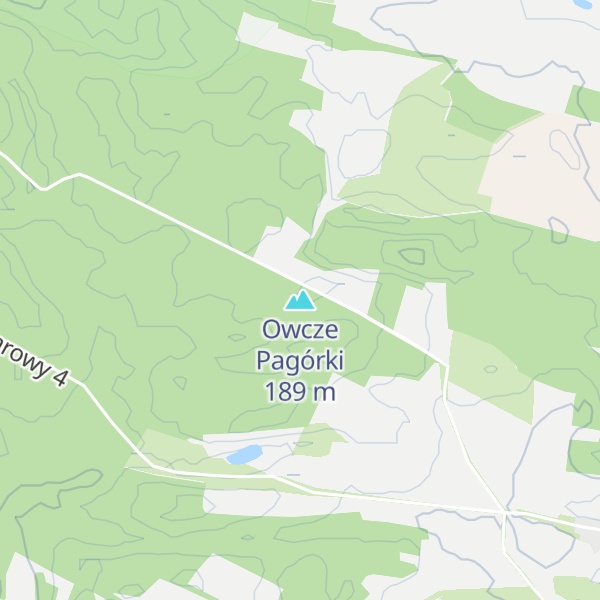 Map of Owcze Pagórki
