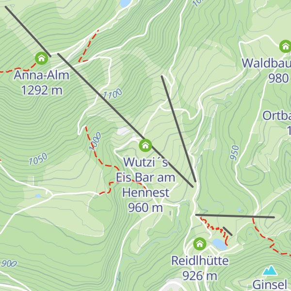 Map of Wutzi´s Eis Bar am Hennest