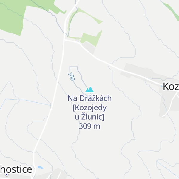Map of Na Drážkách [Kozojedy u Žlunic]