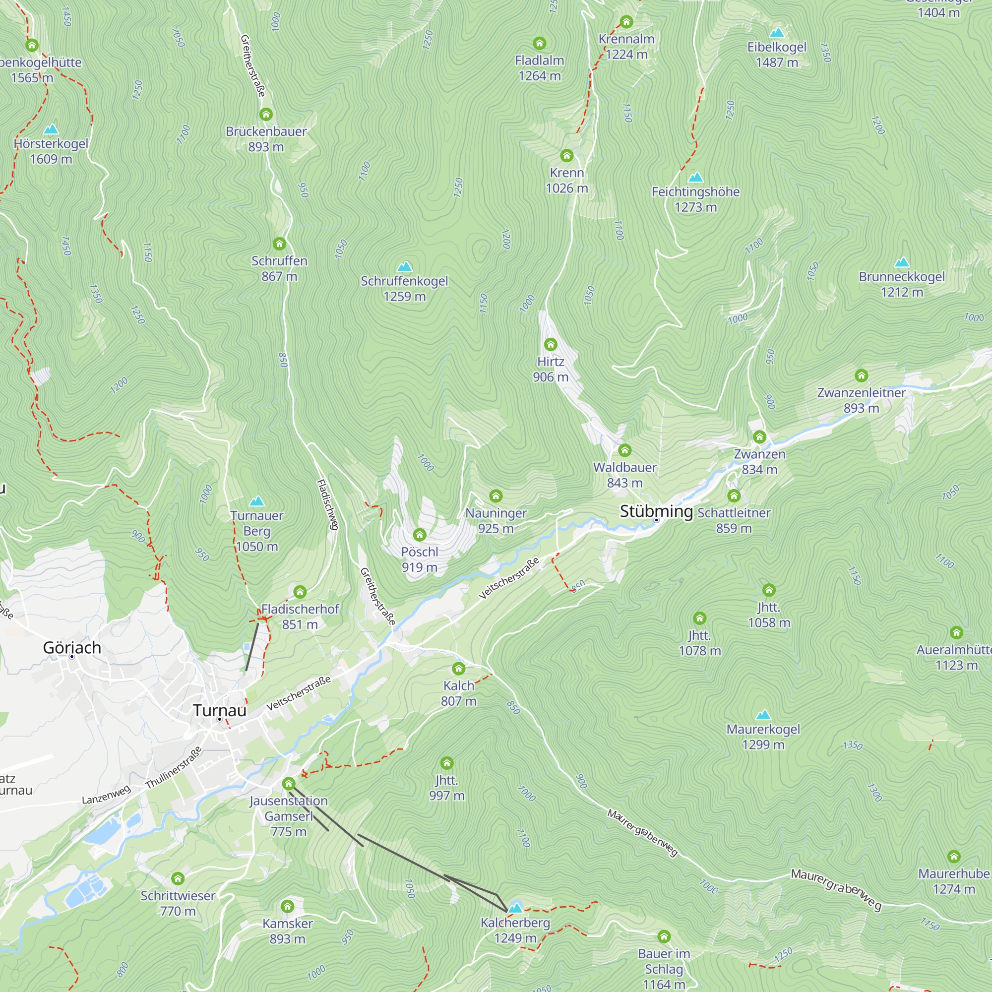 Nauninger map