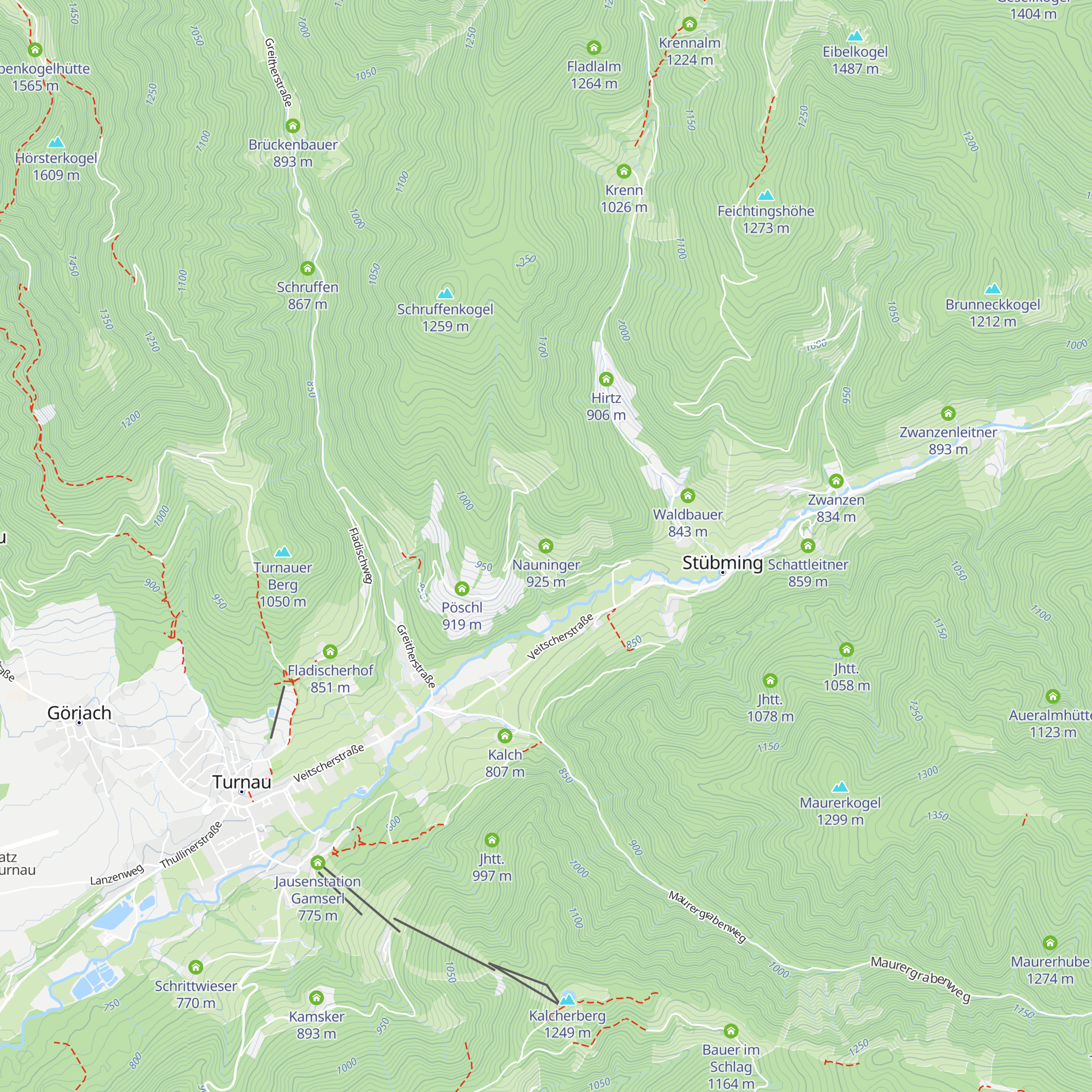 Nauninger map