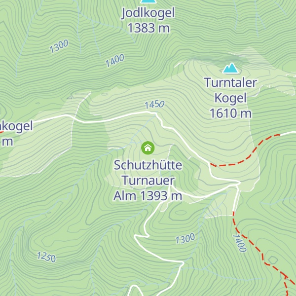Map of Schutzhütte Turnauer Alm