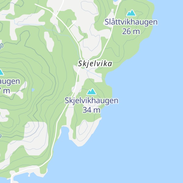 Map of Skjelvikhaugen