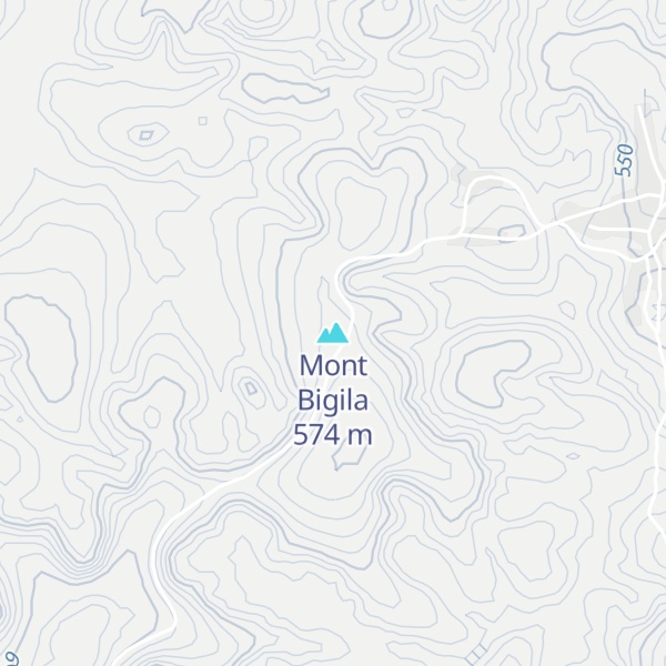Map of Mont Bigila