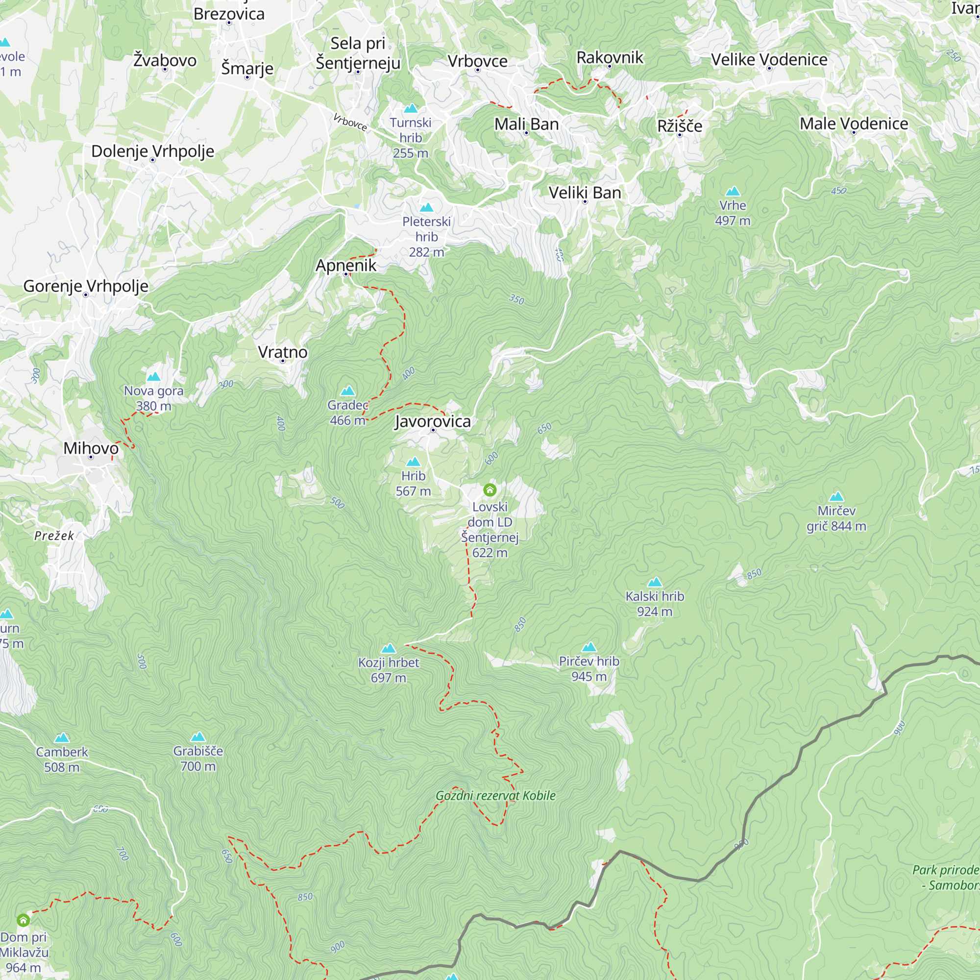 Lovski dom LD Šentjernej map