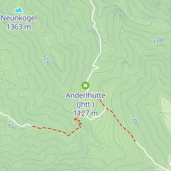 Map of Anderlhütte (Jhtt.)