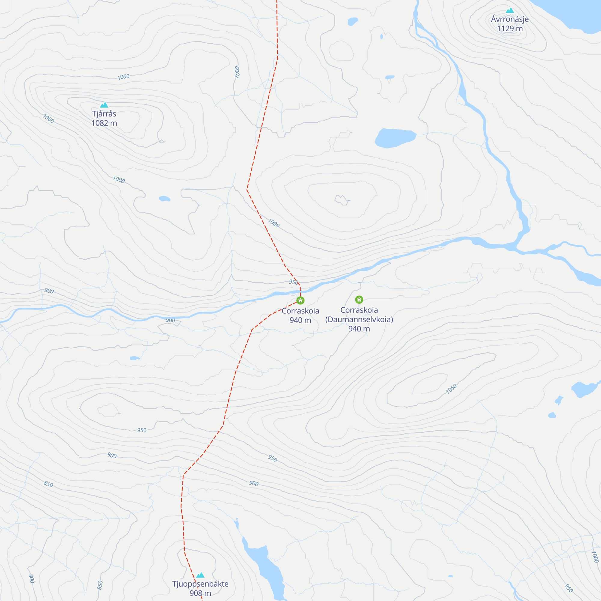 Corraskoia map