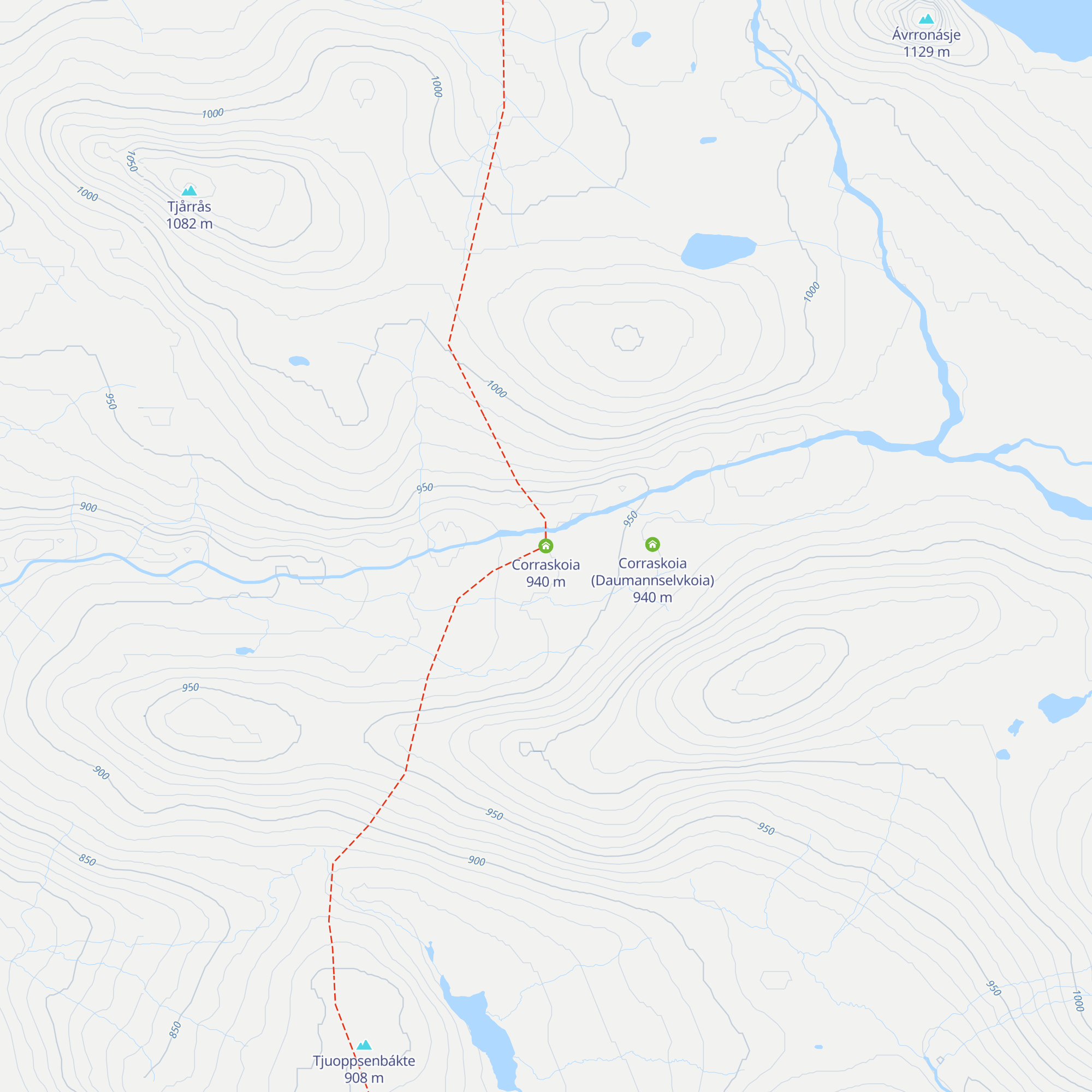 Corraskoia map