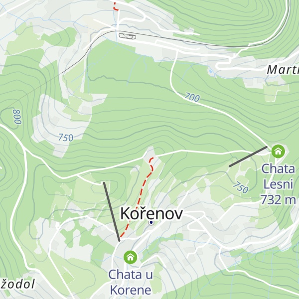Map of Chata Zvonice