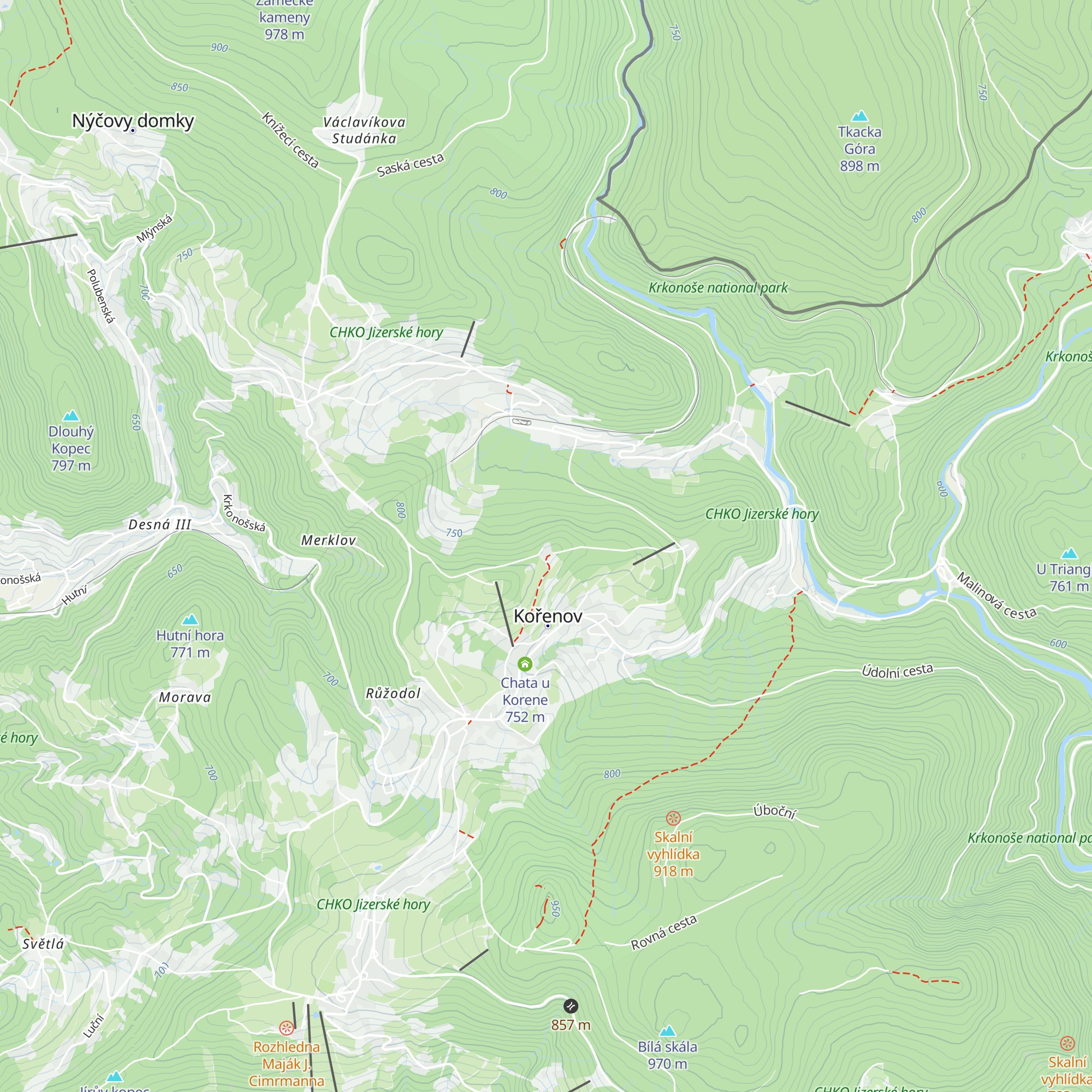 Chata Zvonice map