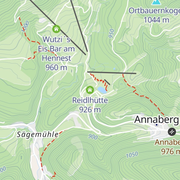 Map of Reidlhütte