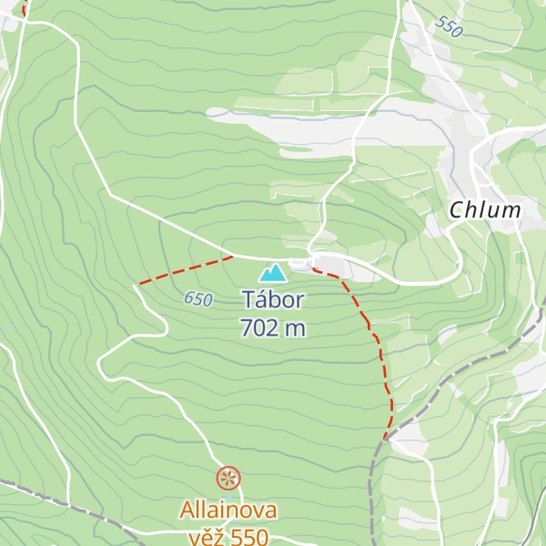 Map of Tábor