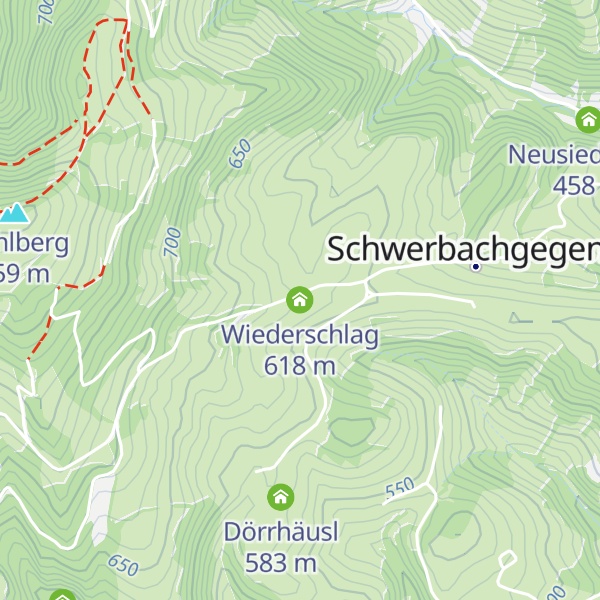 Map of Wiederschlag