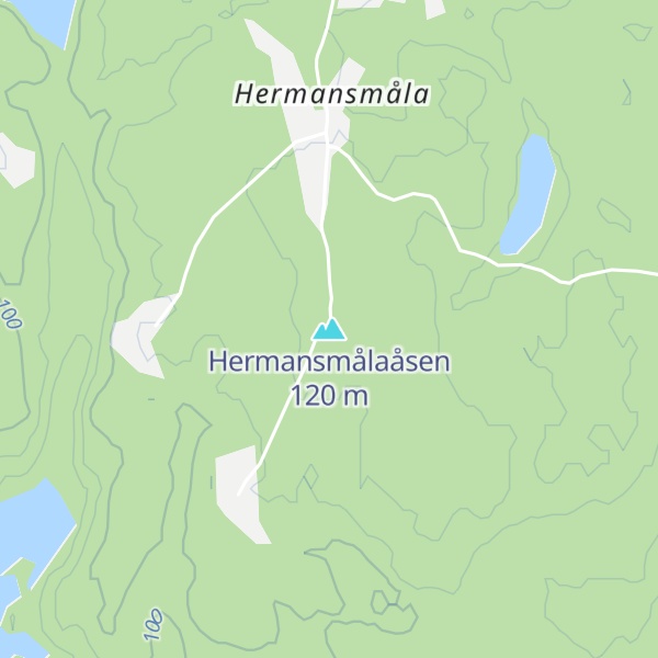 Map of Hermansmålaåsen