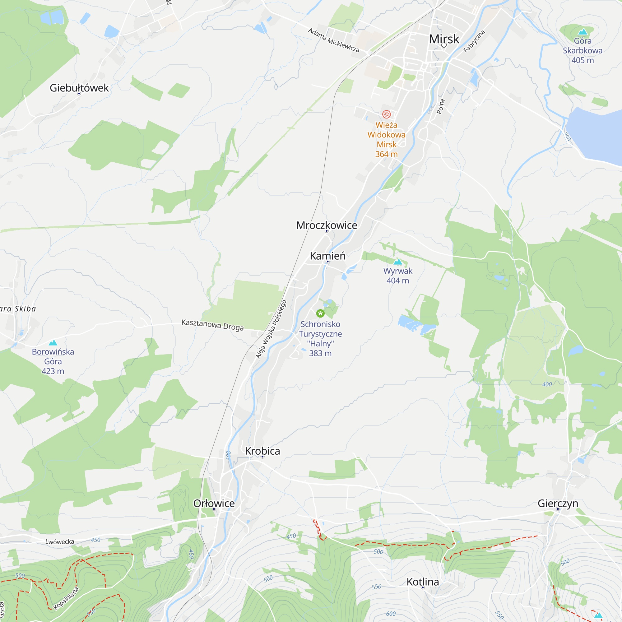 Schronisko Turystyczne "Halny" map