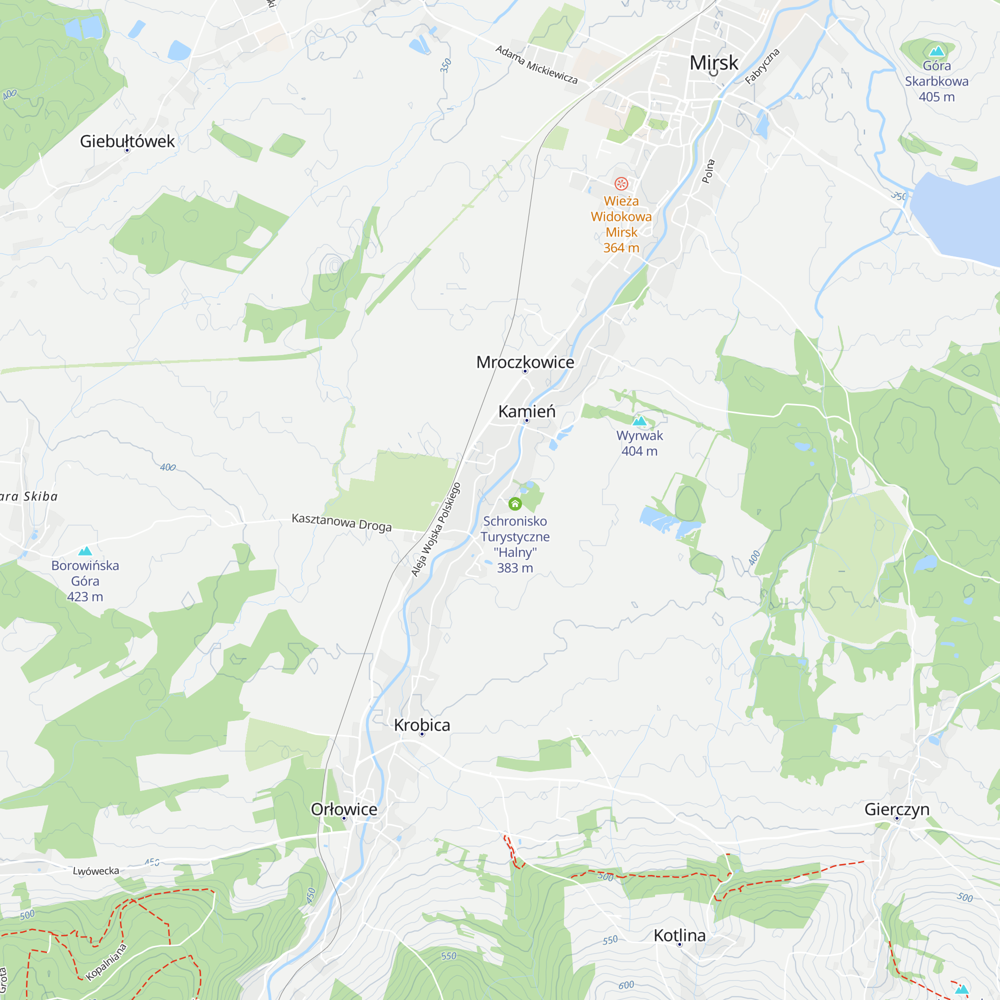 Schronisko Turystyczne "Halny" map