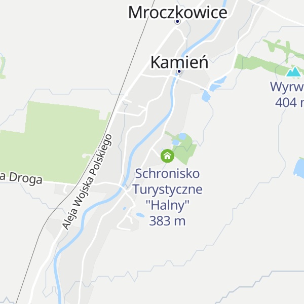 Map of Schronisko Turystyczne "Halny"