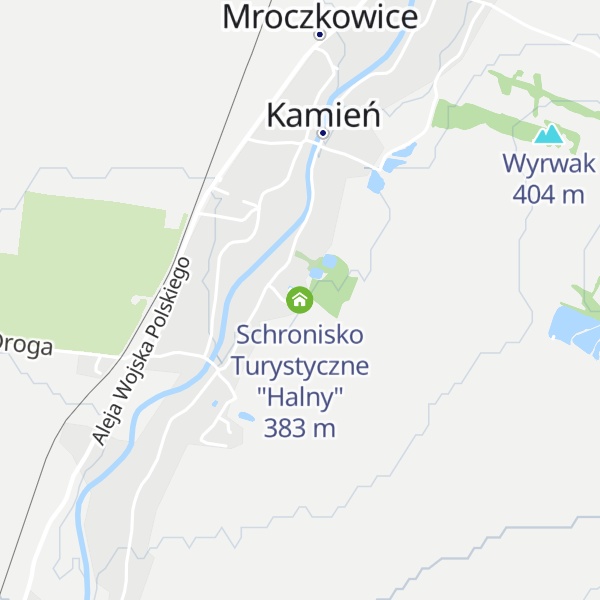 Map of Schronisko Turystyczne "Halny"