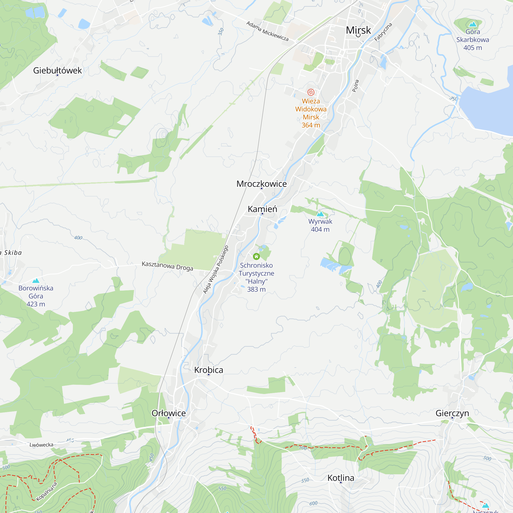 Schronisko Turystyczne "Halny" map