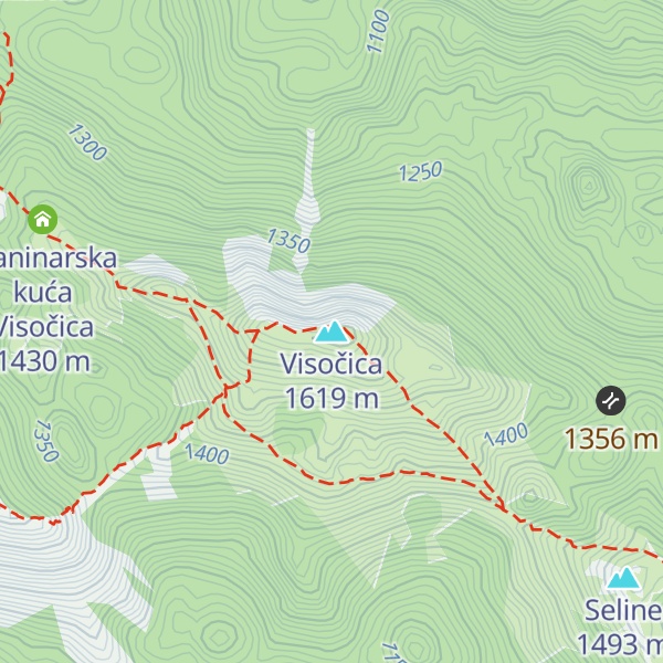 Map of Visočica