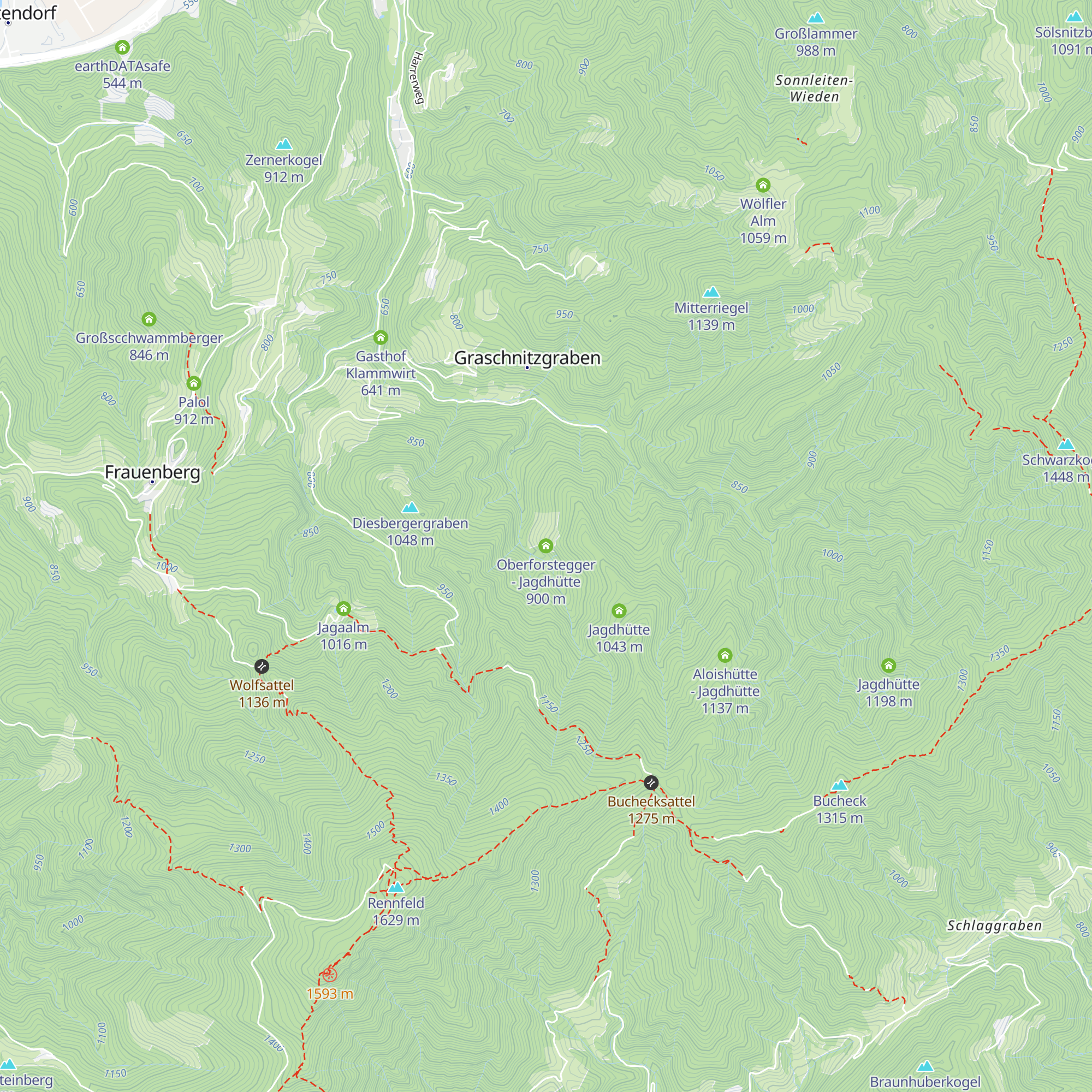 Oberforstegger - Jagdhütte map
