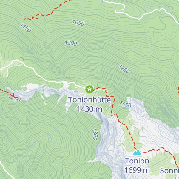 Map of Tonionhütte
