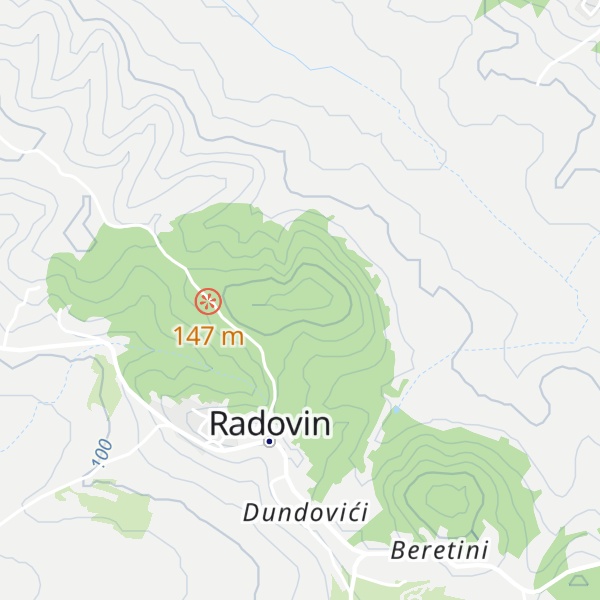 Map of Debelo brdo