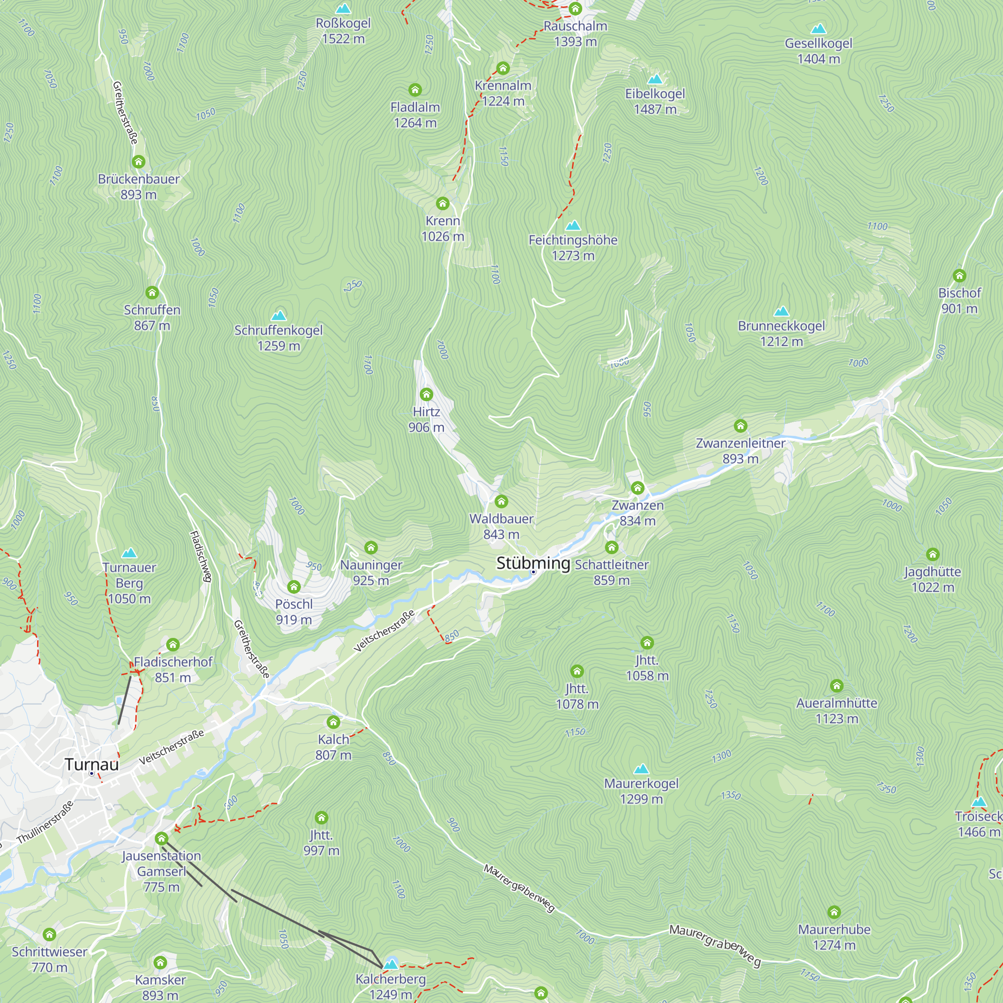 Waldbauer map