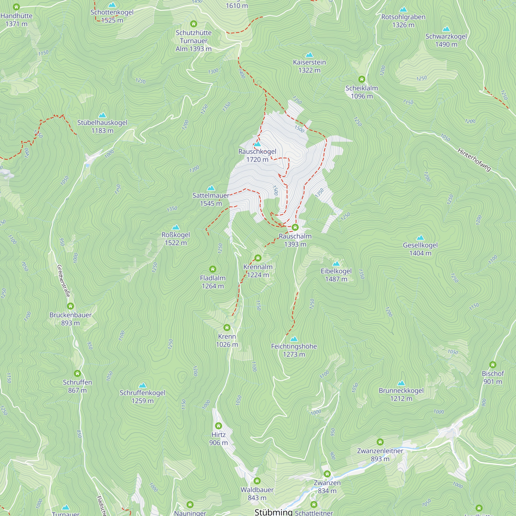 Krennalm map