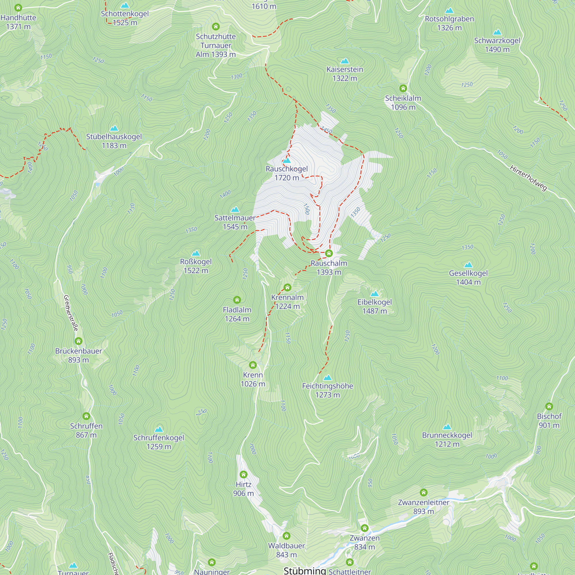 Krennalm map