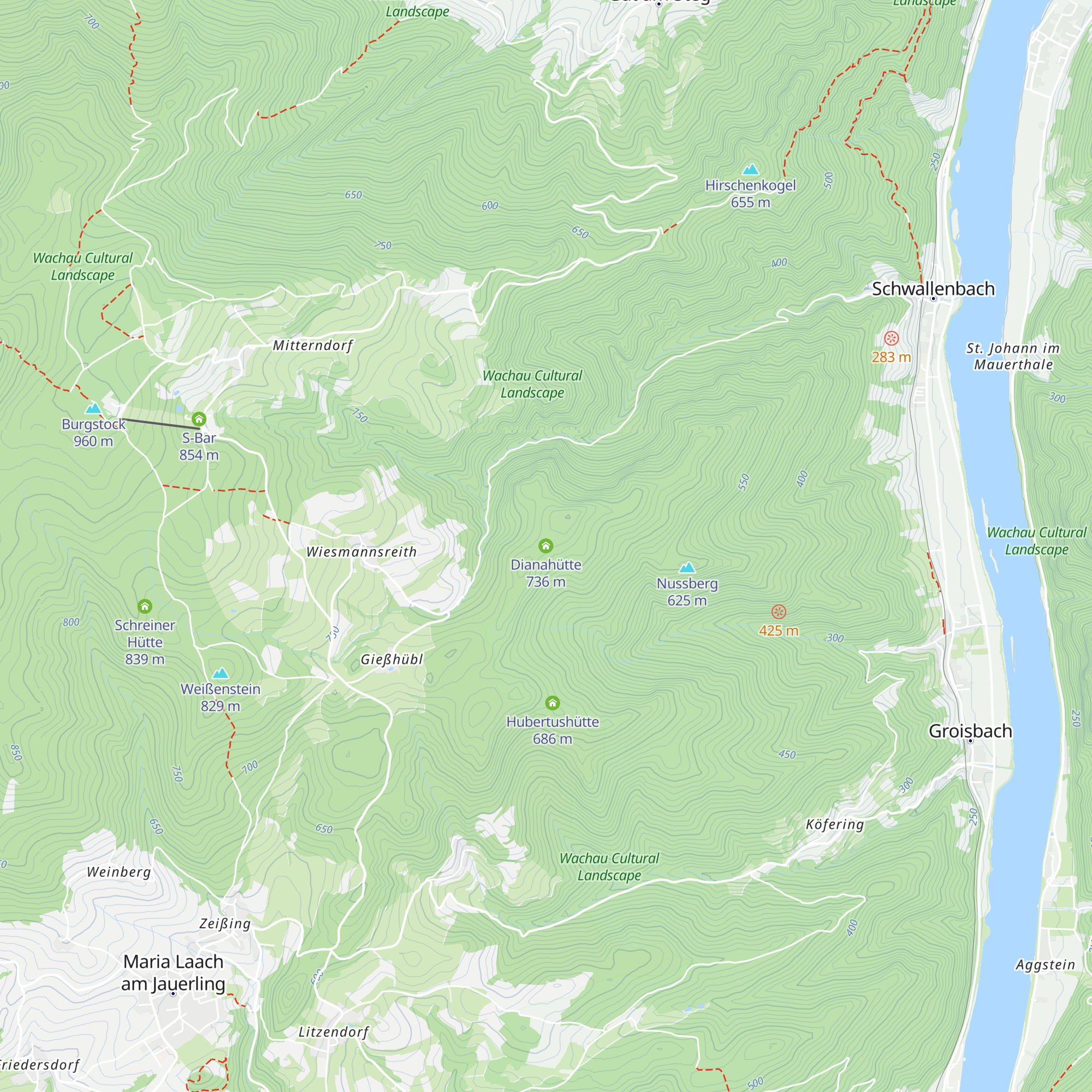 Dianahütte map