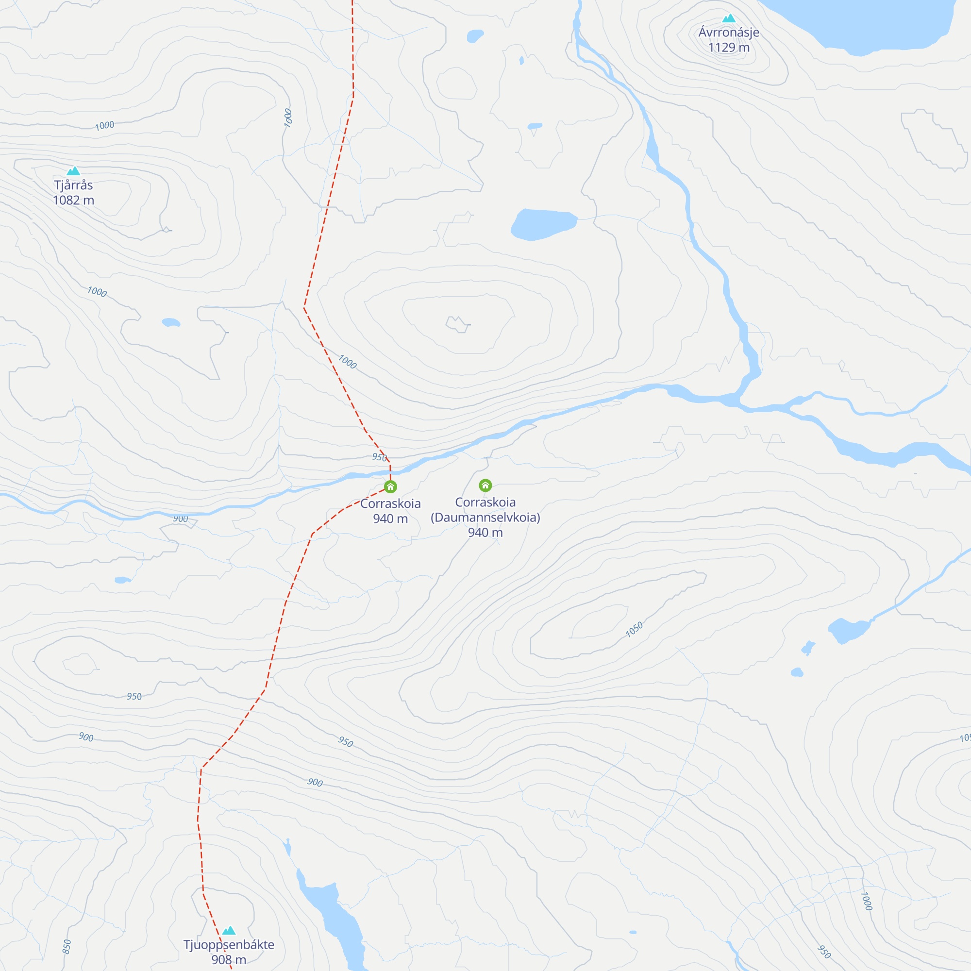 Corraskoia (Daumannselvkoia) map