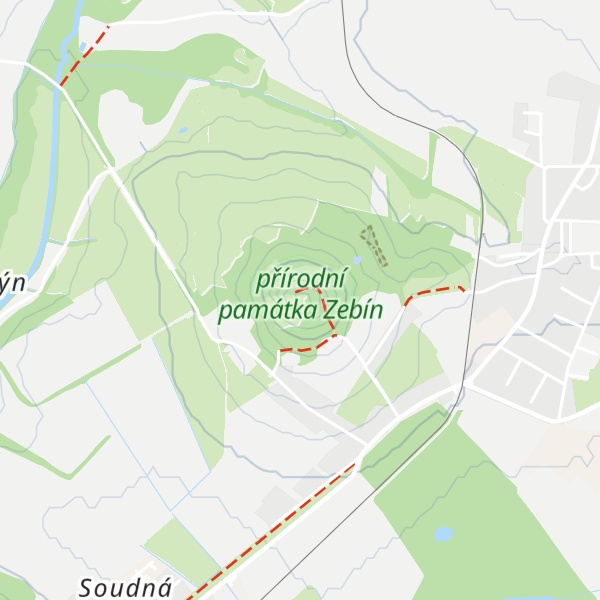 Map of Zebín