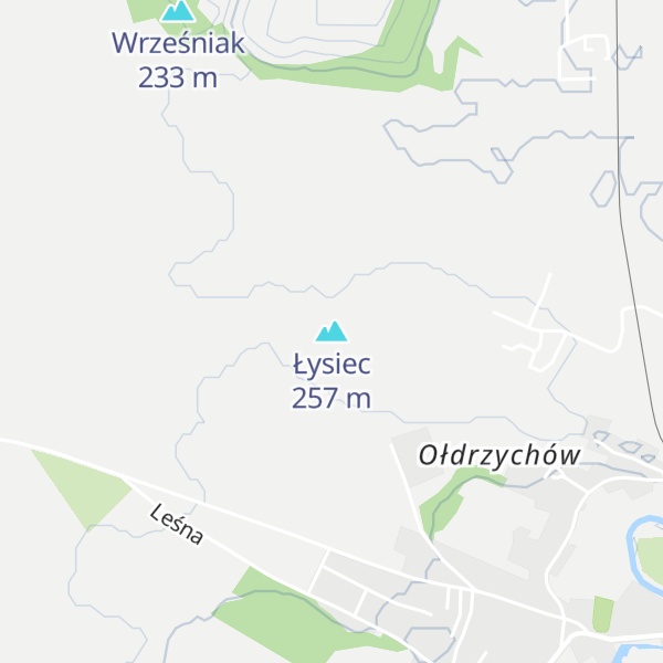 Map of Łysiec
