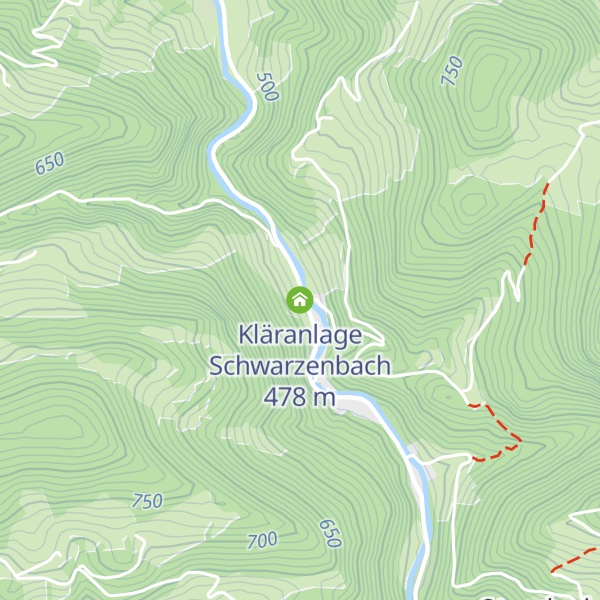Map of Kläranlage Schwarzenbach
