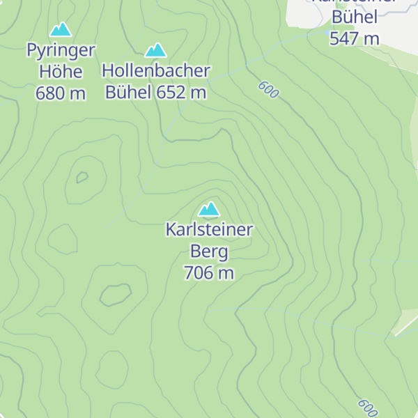 Map of Karlsteiner Berg
