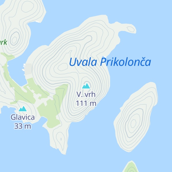 Map of V. vrh
