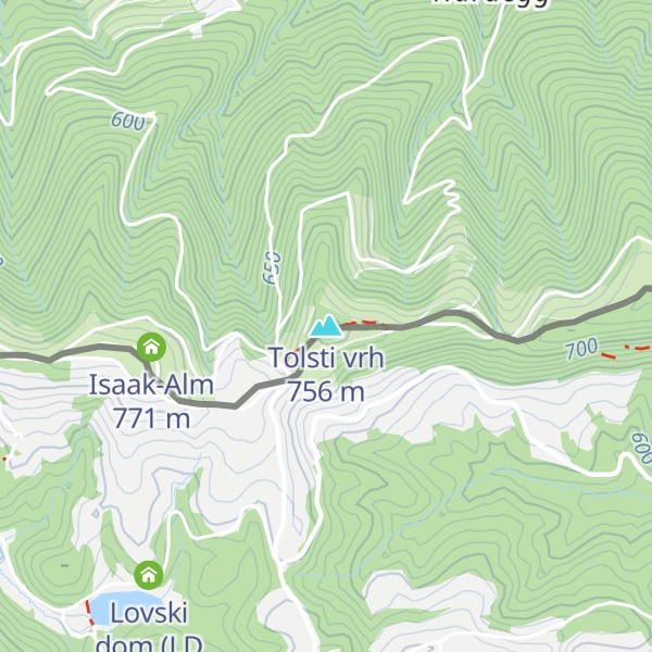 Map of Tolsti vrh