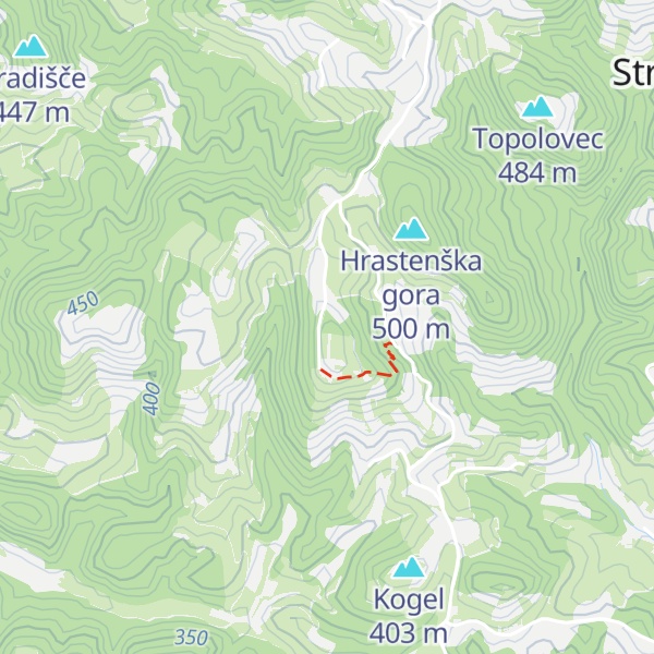 Map of Hrastenški vrhi