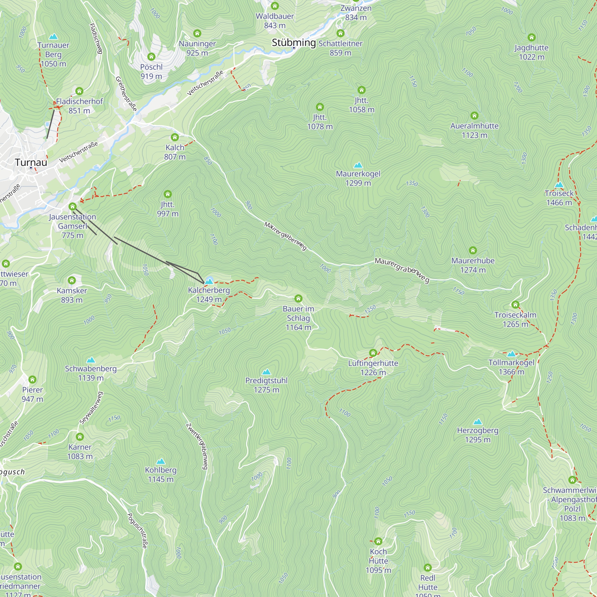 Bauer im Schlag map