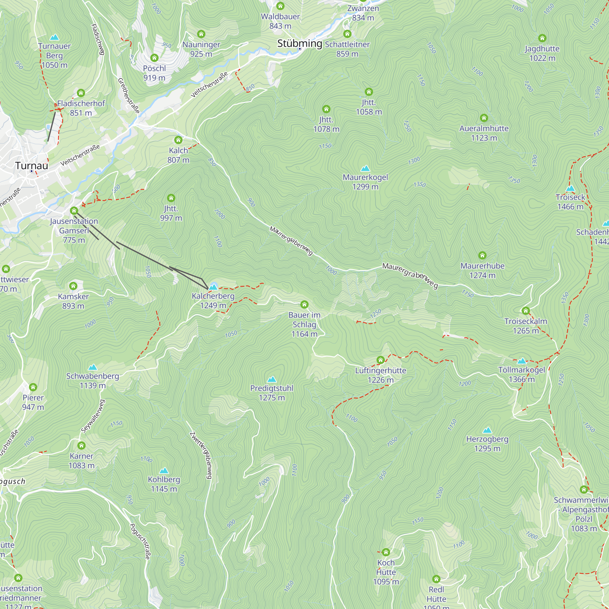 Bauer im Schlag map