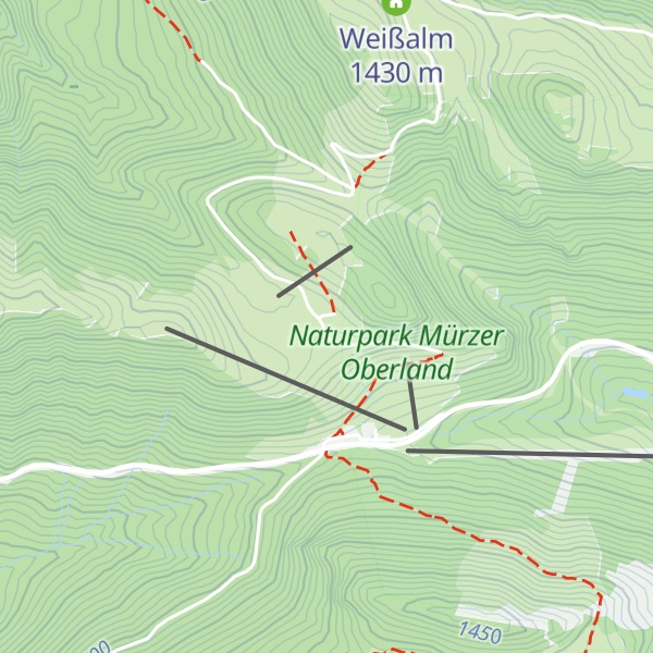 Map of Hansi's Huette