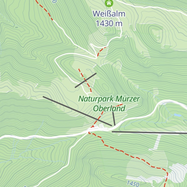 Map of Wetterinalm Sennhütte