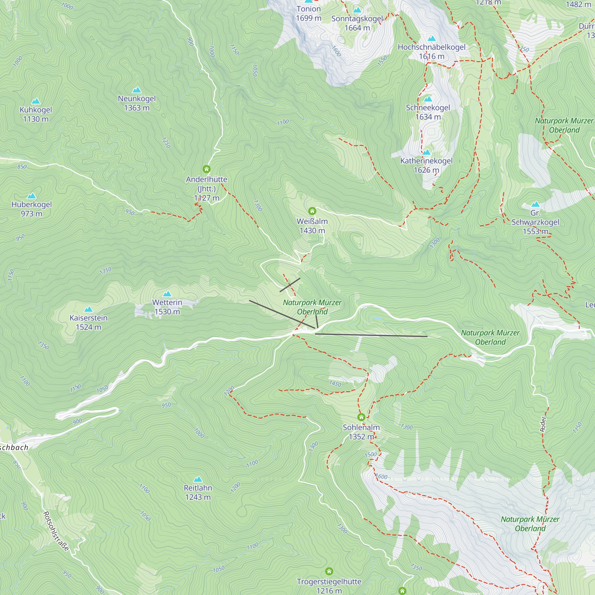 Wetterinalm Sennhütte map